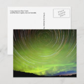 Star Trails en Northern Lights Aurora borealis Briefkaart (Voorkant / Achterkant)