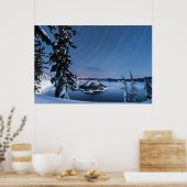 Star Trails | Nationaal park Crater Lake Poster (Keuken)
