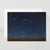 Star Trails Over Lake Huron in St Ignace, MI Briefkaart (Voorkant / Achterkant)