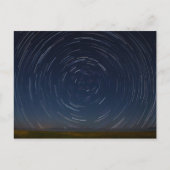 Star Trails Over Lake Huron in St Ignace, MI Briefkaart (Voorkant)