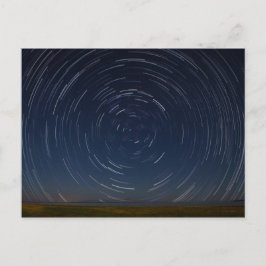Star Trails Over Lake Huron in St Ignace, MI Briefkaart