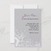STAR TREE Bar Bat Mitzvah Party Reception Card Kaart (Voorkant)
