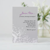 STAR TREE Bar Bat Mitzvah Party Reception Card Kaart (Staand voorkant)