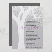 STAR TREE Bar Bat Mitzvah Uitnodiging (Voorkant / Achterkant)