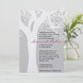 STAR TREE Bar Bat Mitzvah Uitnodiging (Staand voorkant)