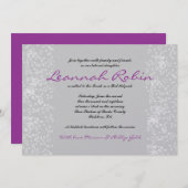 STAR TREE Bar Bat Mitzvah Uitnodiging (Voorkant / Achterkant)