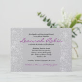 STAR TREE Bar Bat Mitzvah Uitnodiging (Staand voorkant)