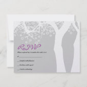 STAR TREE Bar Bat Mitzvah Uitnodigingskaart RSVP Kaartje (Voorkant)