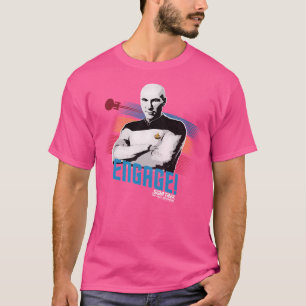 Star Trek: de volgende generatie retro Picard T-shirt