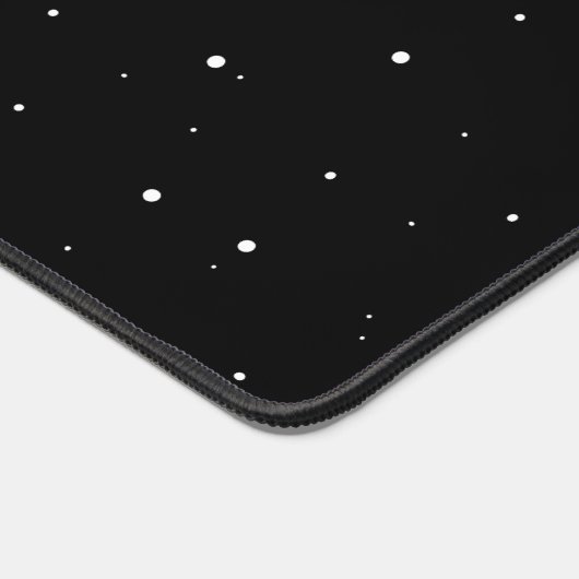 Star Trio in zwart-wit met boodschap en naam Bureaumat (Hoek)