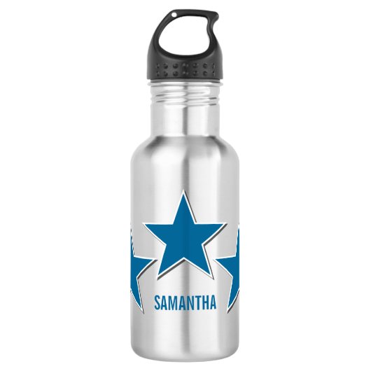 Star Trio Liberty Bottle, blauw Waterfles (Voorkant)