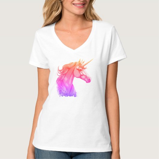 Star Unicorn – Dames T-Shirt (Voorkant)