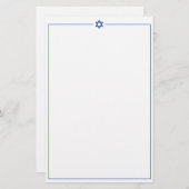 Star van David Blank, 5,5 x 8,5 inch Briefpapier (Voorkant / Achterkant)