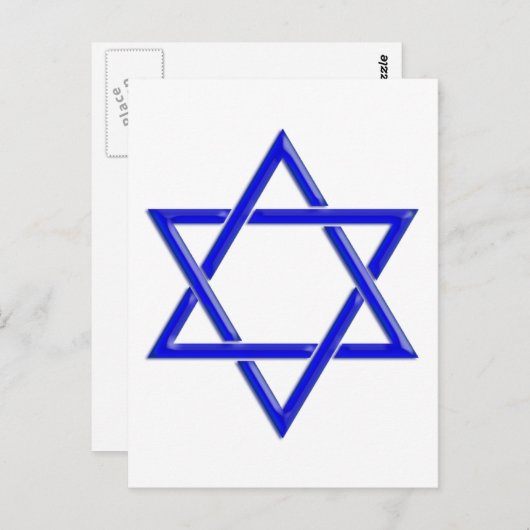 STAR VAN DAVID BRIEFKAART (Voorkant / Achterkant)