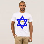 STAR van David en symbool van LIFE T-shirt (Voorkant volledig)