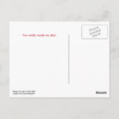 Star Verjaardag Meisje, dank je Briefkaart (Achterkant)