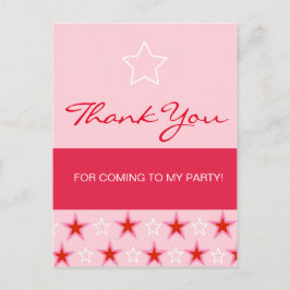 Star Verjaardag Meisje, dank je Briefkaart