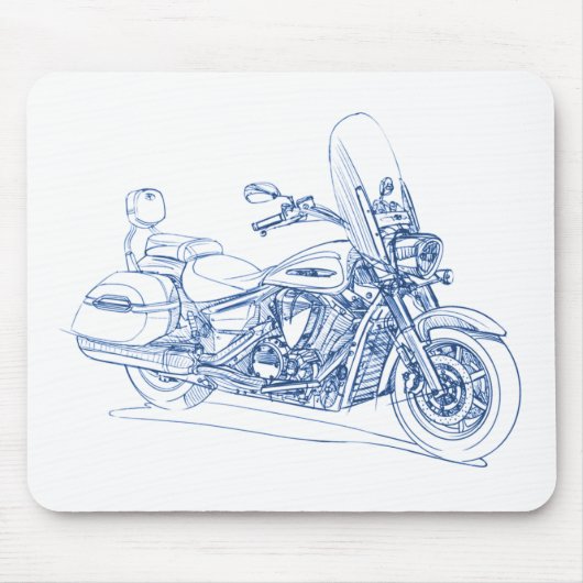 Star VStar 1300 Tourer 2010 Muismat (Voorkant)
