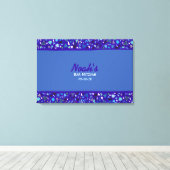 STAR WALL Bar Bat Mitzvah Inloggen Board Canvas Afdruk (Insitu (Houten vloer))