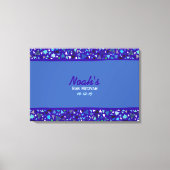 STAR WALL Bar Bat Mitzvah Inloggen Board Canvas Afdruk (Voorkant)