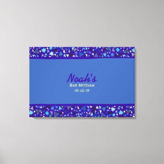 STAR WALL Bar Bat Mitzvah Inloggen Board Canvas Afdruk (Voorkant)