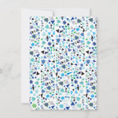 STAR WALL Bar Bat Mitzvah Invitation Lavender Kaart (Achterkant)