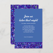 STAR WALL BAR Bat Mitzvah Party Kaart (Voorkant / Achterkant)