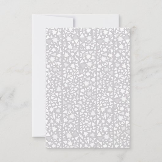 STAR WALL Joodse Bruiloft Receptie Party Kaart (Achterkant)