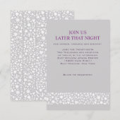 STAR WALL Joodse Bruiloft Receptie Party Kaart (Voorkant / Achterkant)