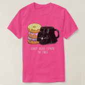 Star Wars Darth Vader Coffee en Donuts T-shirt (Design voorkant)