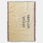 Star-Washed Let Go Let God Cross Comfort Deken (Voorkant Verticaal)