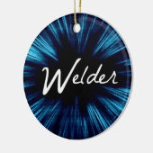Star Welder Keramisch Ornament (Links)