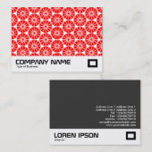 Star Wheel - Abstract - rood Visitekaartje (Voorkant / Achterkant)