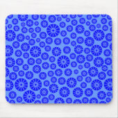 Star Wheel Pattern - Blue on Blue 6699FF Muismat (Voorkant)