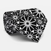 Star Wheel Pattern III: zwart op wit Stropdas (Opgerold)
