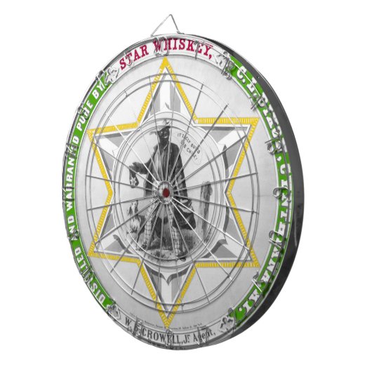  Star Whiskey-dartboard Dartbord (Voorkant Rechts)
