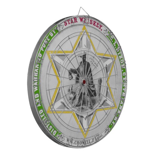  Star Whiskey-dartboard Dartbord (Voorkant Links)