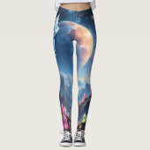 Star Whisper Fox – Bewaarder van Kristal Licht.  Leggings (Voorkant)