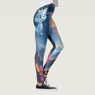 Star Whisper Fox – Bewaarder van Kristal Licht. Leggings