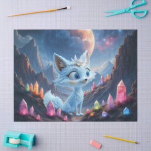 Star Whisper Fox – Bewaarder van Kristal Licht. Tissuepapier