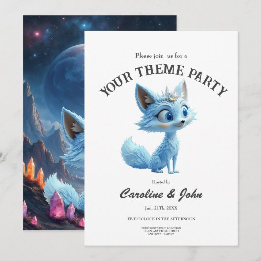 Star Whisper Fox – Keeper of Crystal Light. Kaart (Voorkant / Achterkant)