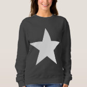 Star (wit) / Sweatshirt voor dames (Voorkant)