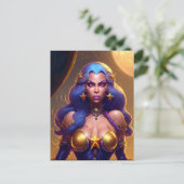 Star Witch Briefkaart (Staand voorkant)