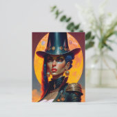 Star Witch Briefkaart (Staand voorkant)