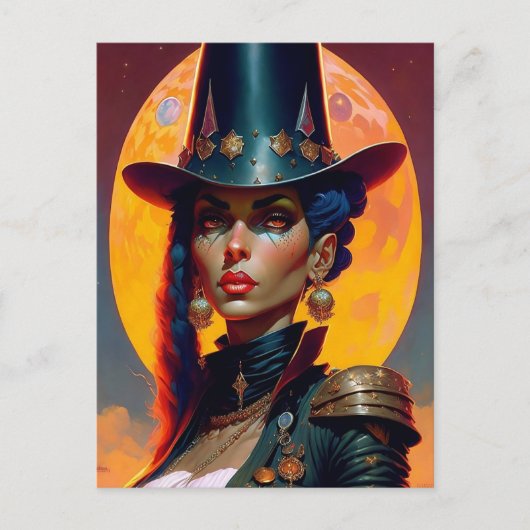 Star Witch Briefkaart (Voorkant)