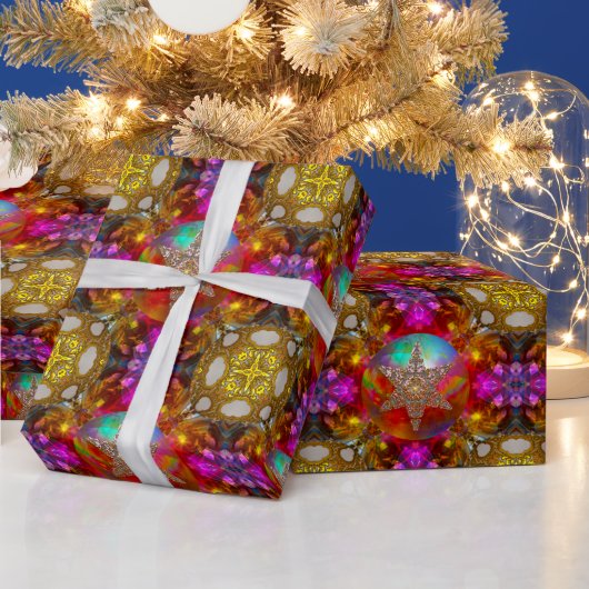 Star Wonder-kerstontwerper Cadeaupapier (Feestdagen)