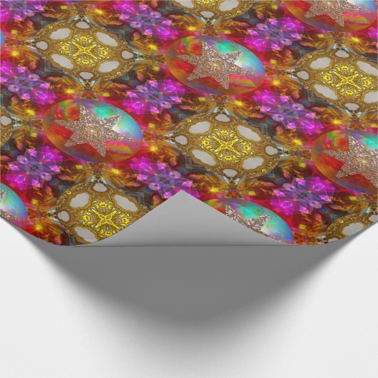 Star Wonder-kerstontwerper Cadeaupapier (Hoek)