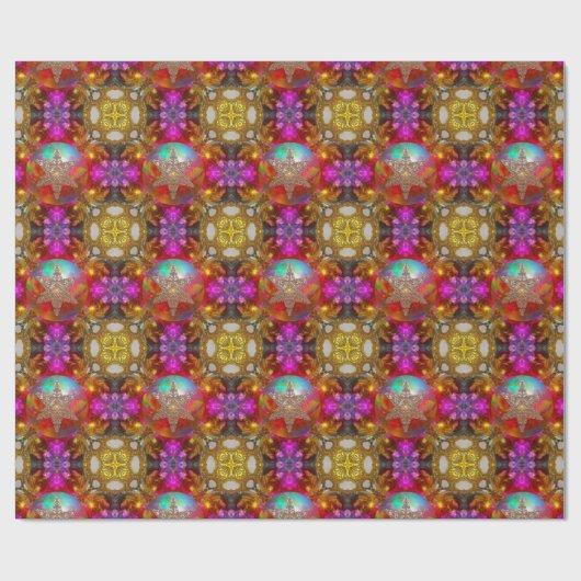 Star Wonder-kerstontwerper Cadeaupapier (Vlak)