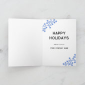 Star Wreath Logo Business Gevouwen Vakantie Kaart (Binnen)