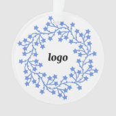Star Wreath Logo Business Ornament (voorkant)